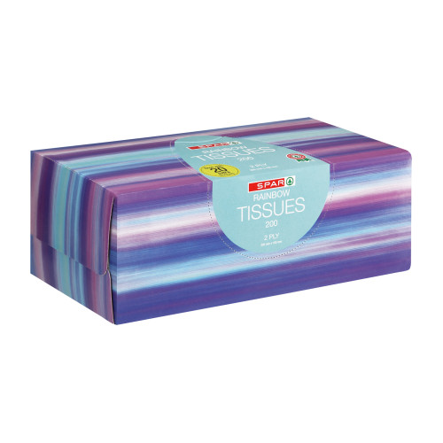 SPAR F/TISSUE RAINBOW 200' (RF)